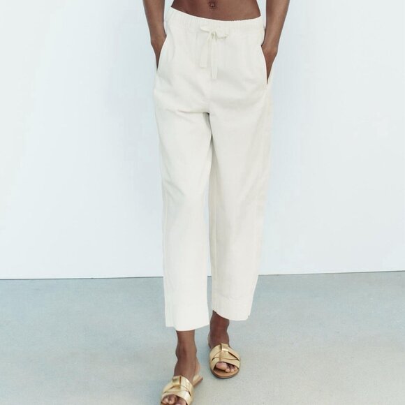 Zara Elastic Waist Pants - Picture 1 of 3